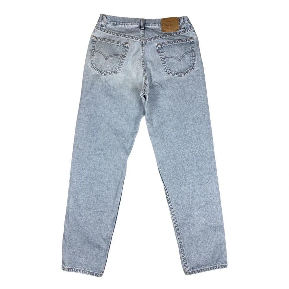 Vintage Levi's 550 Relaxed Men's Jeans 32.5x33.5 Light Wash 100% Cotton 1999 Y2K